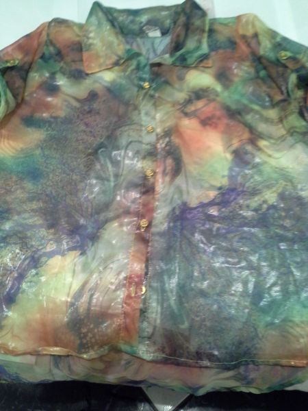 blusa chiffon